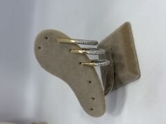 Özel Seri Zirkon Taşlı Oval Set küpe