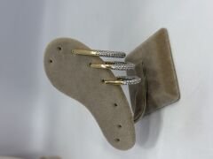Özel Seri Zirkon Taşlı Oval Set küpe