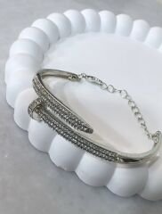 Zirkon Taşlı Çivi Model Bileklik