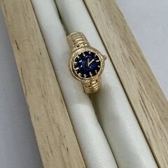 Özel Seri Renkli Saat Figür Vintage Yüzük