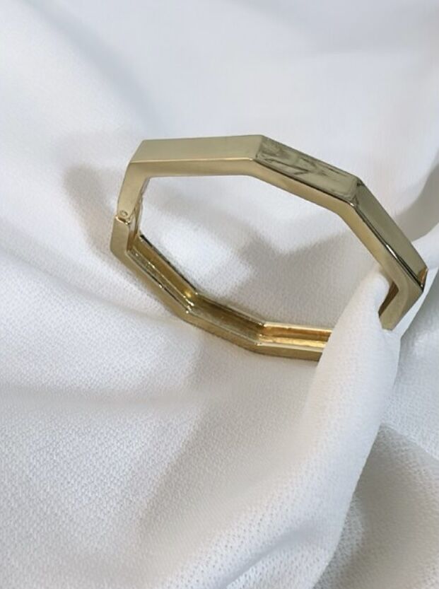 Gold Geometrik Kelepçe Bileklik