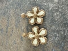 Hasır Papatya Küpe