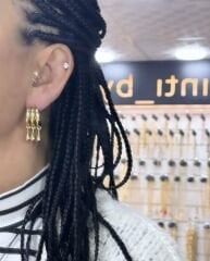 Özel Seri Damla Sallantı Çoklu Görünüm Halka Küpe