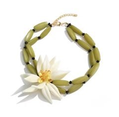 Marka Model İkili Görünüm Lotus Çiçeği Kolye