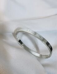 Cartier Model Gümüş Kelepçe Bileklik