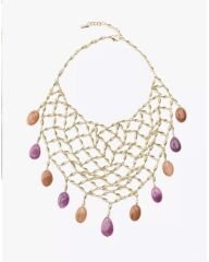 Marka Model Boncuklu Örgü Önlük Kolye