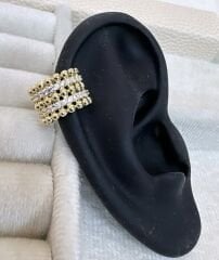 İthal Zirkon Taşlı Topçuk Kıkırdak Küpe