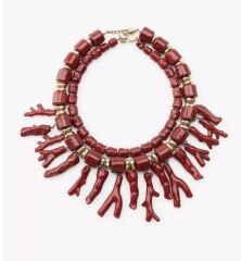 Özel Seri Marka Model İkili Mercan Kolye