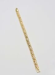 Özel Seri 14K Altın Kaplama  Kesme Taş Sıralı Bileklik