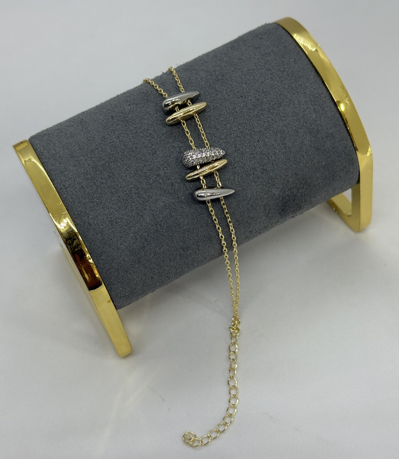 Özel Seri 14K Altın Kaplama Damla Detay Bileklik