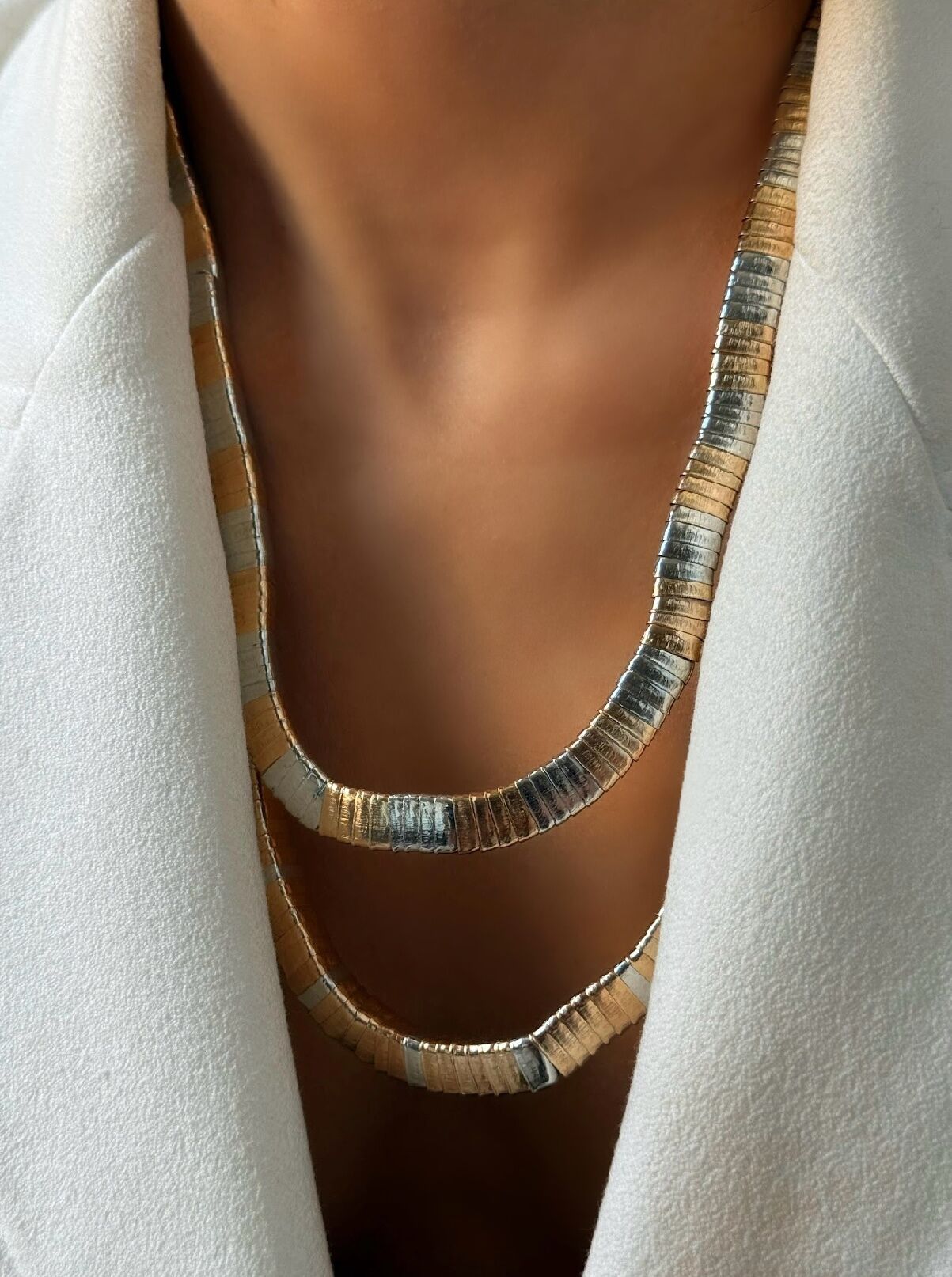 Özel Seri Marka Model İkili Şerit Kolye