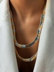 Özel Seri Marka Model İkili Şerit Kolye