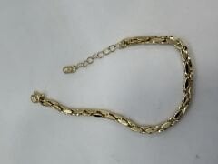 Özel Seri 14K Altın Kaplama Arpa Görünüm Bileklik