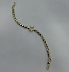 Özel Seri 14K Altın Kaplama Ortası Yıldız Figür Bileklik